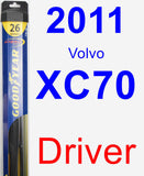 Driver Wiper Blade for 2011 Volvo XC70 - Hybrid