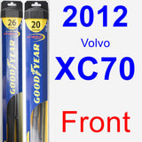 Front Wiper Blade Pack for 2012 Volvo XC70 - Hybrid