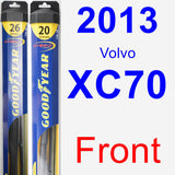 Front Wiper Blade Pack for 2013 Volvo XC70 - Hybrid