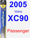 Passenger Wiper Blade for 2005 Volvo XC90 - Hybrid