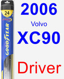 Driver Wiper Blade for 2006 Volvo XC90 - Hybrid