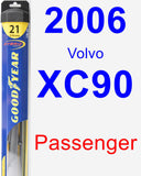 Passenger Wiper Blade for 2006 Volvo XC90 - Hybrid