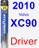 Driver Wiper Blade for 2010 Volvo XC90 - Hybrid