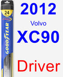 Driver Wiper Blade for 2012 Volvo XC90 - Hybrid