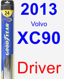 Driver Wiper Blade for 2013 Volvo XC90 - Hybrid