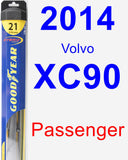 Passenger Wiper Blade for 2014 Volvo XC90 - Hybrid